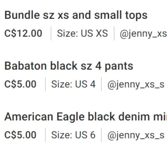 Bundle for Jenny Xs_s - Picture 1 of 4